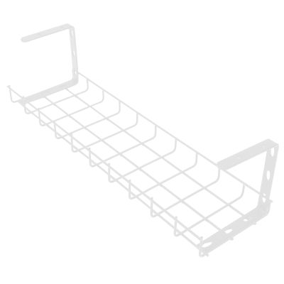 Tofficu 1pc Storage Rack Shelf Holders Power Supply Cables Power Strip Holder Cable Organizer Under Desk Management Rack Wire Management Under Desk Metal Under Organizer