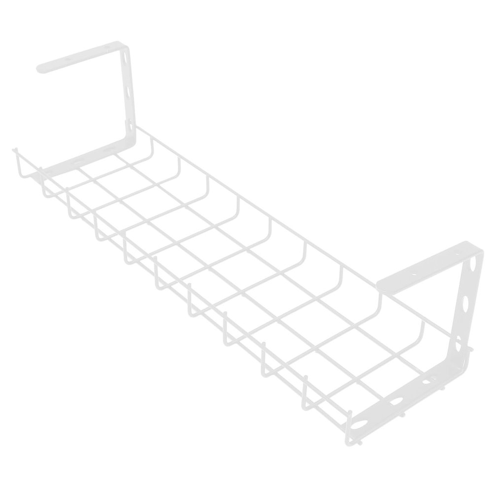 Tofficu 1pc Storage Rack Shelf Holders Power Supply Cables Power Strip Holder Cable Organizer Under Desk Management Rack Wire Management Under Desk Metal Under Organizer