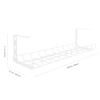 Tofficu 1pc Storage Rack Shelf Holders Power Supply Cables Power Strip Holder Cable Organizer Under Desk Management Rack Wire Management Under Desk Metal Under Organizer view 4