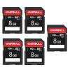 5-Pack of SD Card 8GB EASTBULL Class 10 SD Card U1 V30 High-Speed 100MB/s Read SDHC Memory Card for Camera, Full HD Video, with 5 Mini Cases (8 GB, 5 Pack) view 1