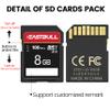 5-Pack of SD Card 8GB EASTBULL Class 10 SD Card U1 V30 High-Speed 100MB/s Read SDHC Memory Card for Camera, Full HD Video, with 5 Mini Cases (8 GB, 5 Pack) view 3
