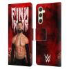 Head Case Designs Officially Licensed WWE Portrait Finn Balor Leather Wallet Case Compatible with Samsung Galaxy A54 5G view 1