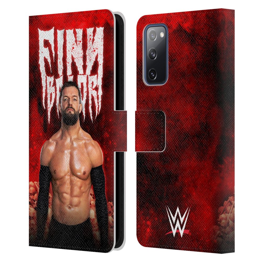 Head Case Designs Officially Licensed WWE Portrait Finn Balor Leather Wallet Case Compatible with Samsung Galaxy S20 FE / 5G