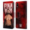 Head Case Designs Officially Licensed WWE Portrait Finn Balor Leather Wallet Case Compatible with Apple iPhone XR view 1