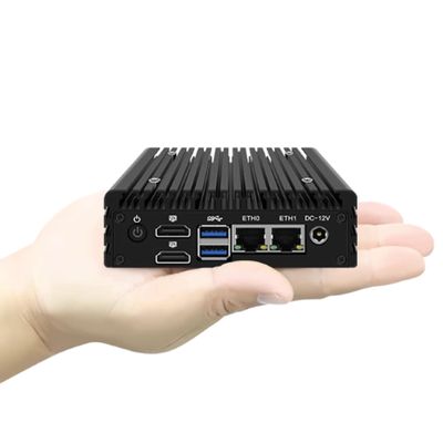 MiiElAOD X86-P5 Dual Network Port Router N100 Minicomputer 6W Support Alder Lake-N Processor (N100 No Memory/No Hard Drive)