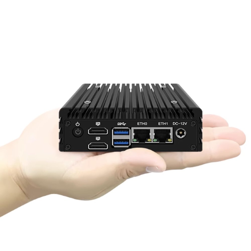 MiiElAOD X86-P5 Dual Network Port Router N100 Minicomputer 6W Support Alder Lake-N Processor (N100 No Memory/No Hard Drive)