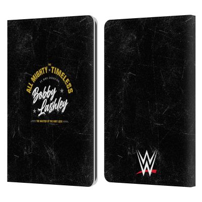 Head Case Designs Officially Licensed WWE Logotype Bobby Lashley Leather Wallet Case Compatible with Kindle Paperwhite 1/2 / 3