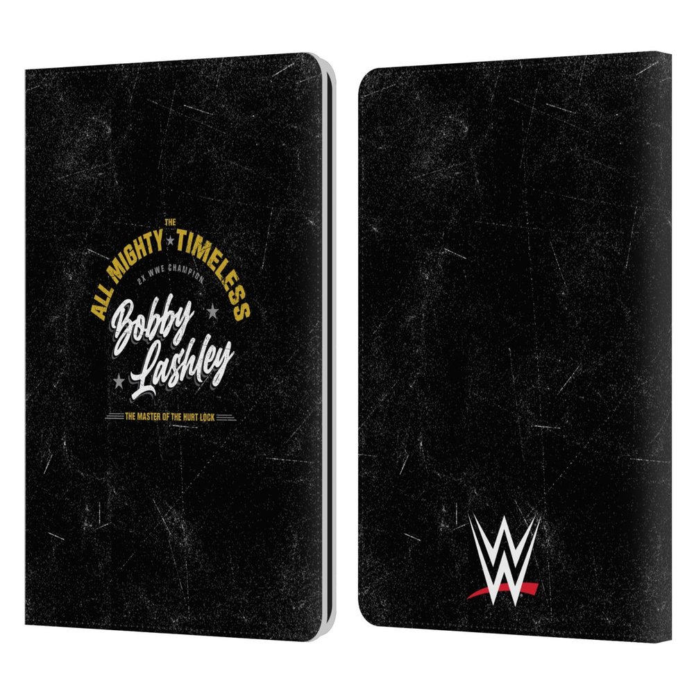 Head Case Designs Officially Licensed WWE Logotype Bobby Lashley Leather Wallet Case Compatible with Kindle Paperwhite 1/2 / 3