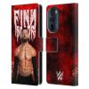 Head Case Designs Officially Licensed WWE Portrait Finn Balor Leather Book Wallet Case Cover Compatible with Motorola Edge 30 view 1