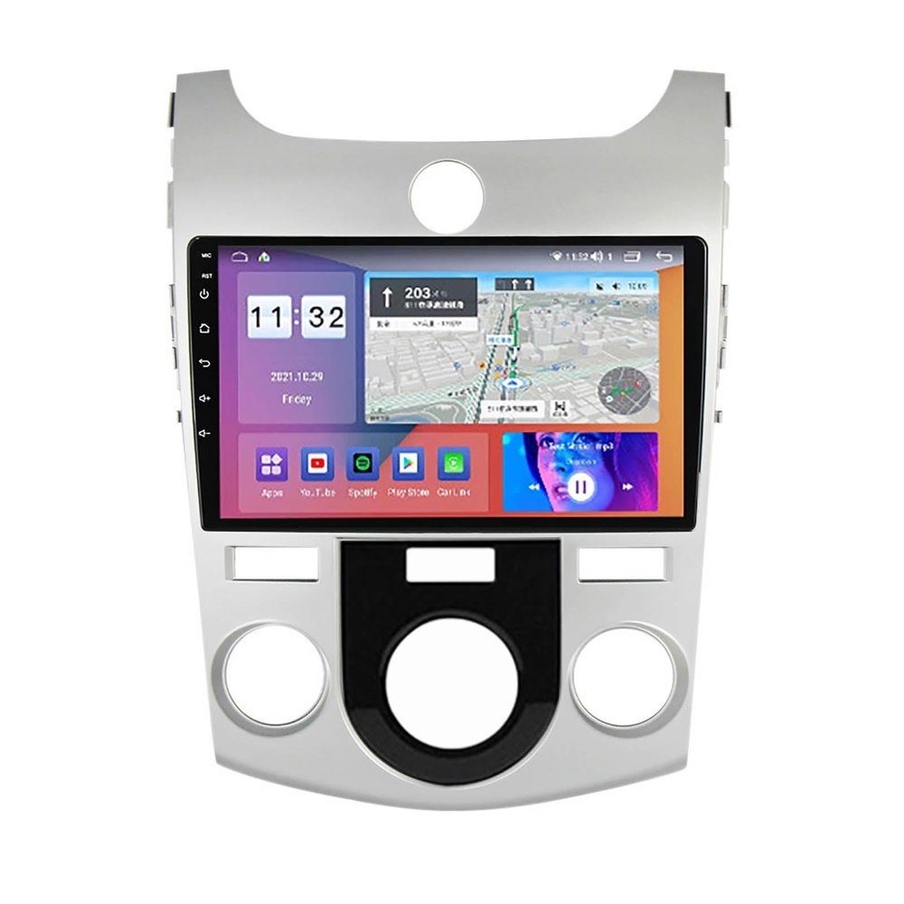 2 din Car Stereo Android 12 for KIA Forte Cerato 2008-13 9 Inch Hd Touchscreen, with Bluetooth, Fm Radio, USB, GPS Navi, Car Audio Receivers Portable Car Radio