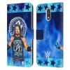 Head Case Designs Officially Licensed WWE Portrait Aj Styles Leather Book Wallet Case Cover Compatible with Motorola Moto G41 view 1
