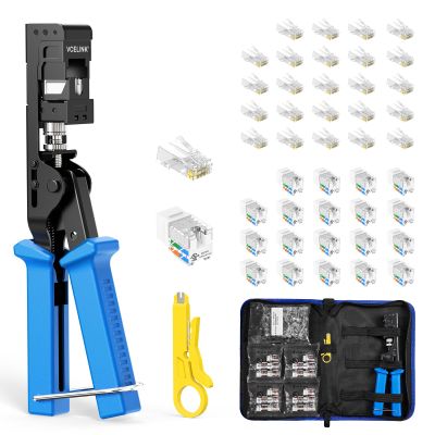 VCELINK Speed Termination Keystone Tool Kit With White Keystone Jack