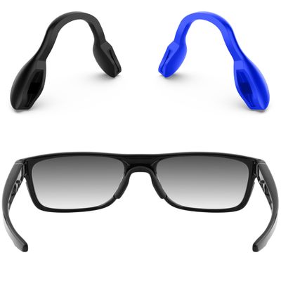 ToughAsNails 2 PCS Standard Fit Replacement Nose Pads Pieces for Oakley Targetline OO9397/Targetline Asian Fit OO9398 Sunglasses Black&Deep Blue