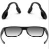 ToughAsNails 2 PCS Low Bridge Fit Replacement Nose Pads Pieces for Oakley Targetline OO9397/Targetline Asian Fit OO9398 Sunglasses Black&Black view 1