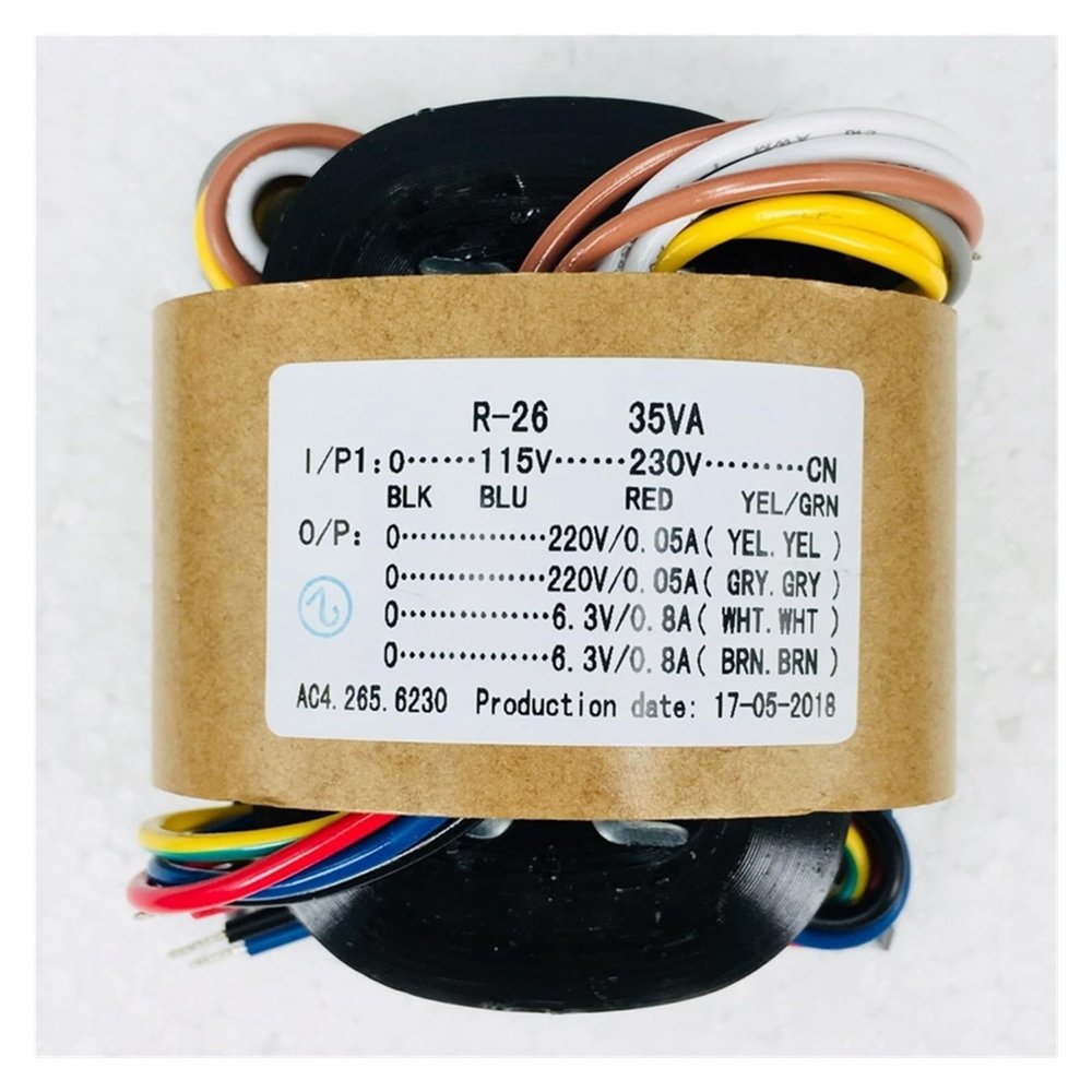 115-230V Audio Transformer R Type 35W 220V 2 + 6.3V 2 R Cattle Power Transformer Tube preamp
