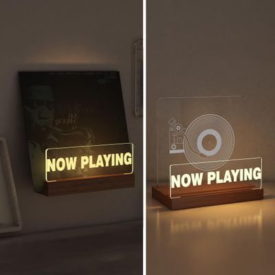 Lampeez Light up Now Playing Vinyl Record Stand