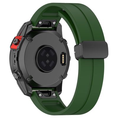 AISPORTS 22mm Quick Fit Watch Band Compatible for Garmin MARQ Adventurer/Athlete/Aviator/Captain/Commander/Driver/Golfer Band Silicone Sport Wristband Bracelet Replacement Band for Garmin Descent G1