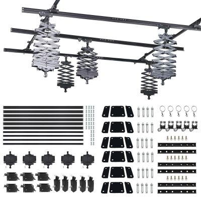 118" x 118" Photography Pantograph System Complete Kit 3.0M Studio Lighting Support Rail System 43-200CM Drop Pantograph Smallpox Rail Track Kit (3.03.0M-A)