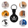 Pirate Jack Rackham Flag Protective Case Compatible for Airtag Shockproof Case Cover Holder with Keychain 1PCS view 3