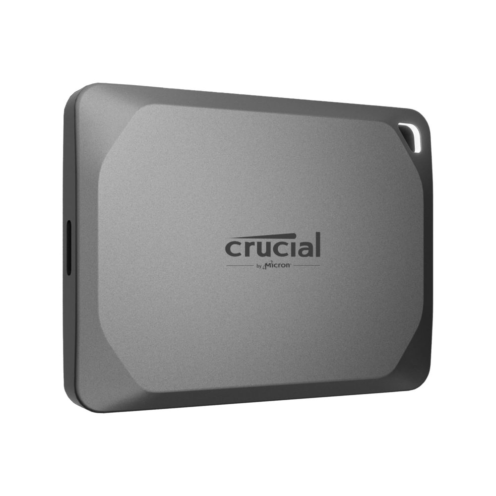 Crucial X9 Pro 2 TB Portable Solid State Drive - External - Gray - MAC, PlayStation, Desktop PC, Gaming Console Device Supported - USB 3.2 (Gen 2) - 1050 MB/s Maximum Read Transfer Rate - 256-bit AES