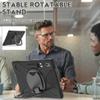 Heavy Duty Case for Galaxy Tab S10 Lite/ S10 FE/ S9 FE/S8/S7, Hybrid Rugged Case with S Pen Holder, Shockproof Kids Case with 360 Rotating Stand/Shoulder Strap (Black) view 2