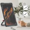 Heavy Duty Case for Galaxy Tab S10 Lite/ S10 FE/ S9 FE/S8/S7, Hybrid Rugged Case with S Pen Holder, Shockproof Kids Case with 360 Rotating Stand/Shoulder Strap (Black) view 4