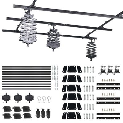 118" x 118" Photography Pantograph System Complete Kit 3.0M Studio Lighting Support Rail System 43-200CM Drop Pantograph Smallpox Rail Track Kit (3.03.0M-C)