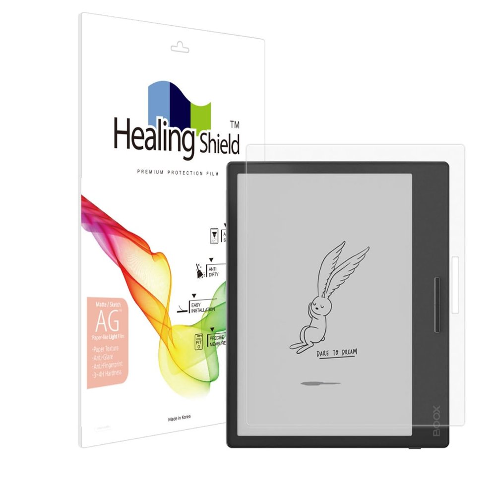 Healing Shield Screen Protector for Onyx Boox Page/Boox Go Color 7 Black/Leaf 3 Light Anti Glare Paper Texture Feeling Matte Film- AG Light Paper Page