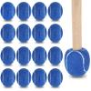 24 Pcs Precut Tennis Balls for Furniture Legs and Floor Protection Chairs Desks Furniture Tennis Balls for Chairs Feet Long Lasting Foot Covers(Blue) view 1