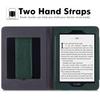 LaoShuSheng Stand Case for 6" Kindle Paperwhite (5th/6th/7th/10th Generation,2012-2018 Release) - PU Leather Book Folio Sleeve Cover with Two Hand Straps and Auto Sleep/Wake (Pine Green) view 4