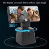 Auto Face Tracking Tripod Head, Dual Axis Automatic Face Tracking Tripod 360 Rotation Body Phone Camera Mount No App Required for Live Vlog Streaming Video view 3