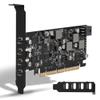 Sinefine USB PCIe Card Power Delivery 4 USB Type-C Ports, PCIe USB3.1(USB 3.2 Gen 2) with 10 Gbps Motherboard Card for PC Desktop view 1