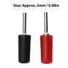 Fdit Banana Plug Probe Adapter, Pin Type Banana Plug 10A 2mm 5 Set Straight Rod for Inner Spring Panel Socket (11) view 2