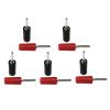 Fdit Banana Plug Probe Adapter, Pin Type Banana Plug 10A 2mm 5 Set Straight Rod for Inner Spring Panel Socket (11) view 3