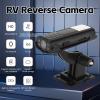Reverse Hitch Camera, Waterproof Backup Camera Adhesive Base for RV Trucks Trailer Camper, 150 Degree Wide Angle Reverse Camera System with Infrared Night Vision view 3