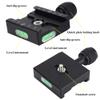 Swivel Stud Bipod Rail Adapter Head Black Metal Metal Clamp Quick Release Plate for RRS pod Head Lj view 4