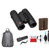 Leica 10x32 Trinovid HD Compact and Lightweight Binoculars 40317 Bundle with Backpack + Cleaning Kit + Flashlight view 3