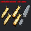 GatherTOOL 50/100Sets 4.0mm Female and Male Connector Gold Brass Wire Connector and Insulating Sleeves for Car (Color : 100Sets(400Pcs)) view 2