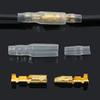 GatherTOOL 50/100Sets 4.0mm Female and Male Connector Gold Brass Wire Connector and Insulating Sleeves for Car (Color : 100Sets(400Pcs)) view 4