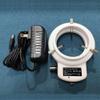 144 LED Bulbs Microscope Ring Light Illuminator Lamp US Plug Brightness Control (White) view 2
