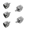 WORLDPEAK 5pcs N Male to QMA Female Coaxial Adapter N to QMA Adapter for Antennas, Broadcast, Radios, Wi-Fi, Telecom, Coaxial Cable view 1