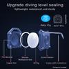 Airtag Holder 4 Pack, IP68 Waterproof Air Tag. Holder Keychain,Hard TPU Airtag Keychain, 360 Full Protection, Apple Tag Holder with Key Ring for Apple Airtag.(Black 4 Pack) view 3