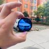 2Pcs Total Size Diameter 52mm with Frame Ring Light Blue IR Filter Glass view 2