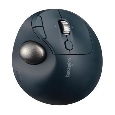 Kensington TB550 Wireless Trackball Mouse, Thumb Operated, Rechargeable, Ergonomic Design (K72196WW), Black