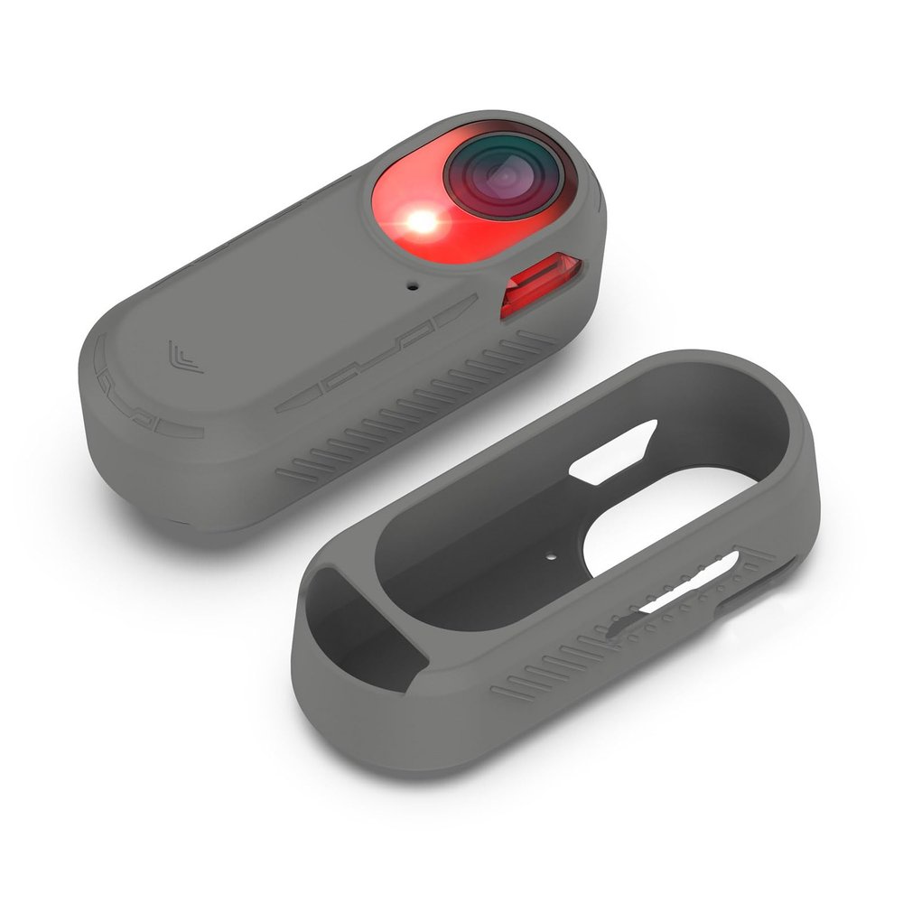 Compatible with Garmin Varia RCT715 Silicone Case Cycling Rearview Radar Case (Gray)