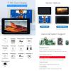 Waveshare 7inch Capacitive Touch Display, Supports Pi 4B only, DSI Interface, IPS Screen, 800480, 5-Point Touch, with Case view 3