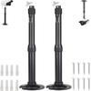 AlfaView Extendable Mounting Pole for Security Camera, 20cm-40cm Telescopic Mounting Pole with 1/4" Thread Adapter, Universal Aluminum Ceiling Wall Mount for Dome Bullet Camera (Black) view 1