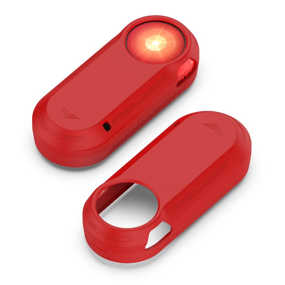 Compatible with Garmin Varia RTL515 Silicone Case Cycling Rearview Radar Case (Red)