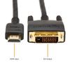 Amazon Basics HDMI to DVI Adapter Cable, Bi-Directional 1080p, Gold Plated, Black, 6 ft, 36-Packs view 2