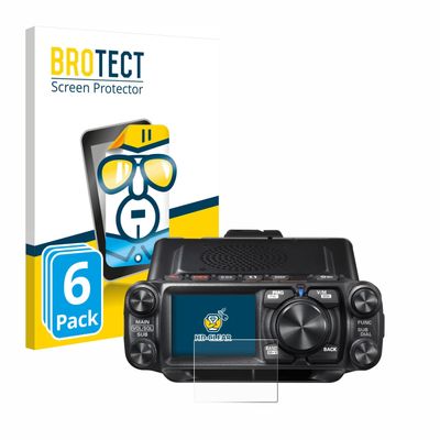 brotect 6-Pack Screen Protector compatible with Yaesu FTM-500DR - HD-Clear Protection Film